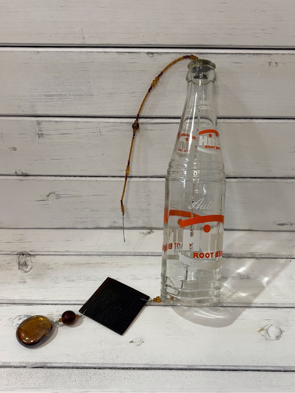 (206) Wind-chime Glass Bottle Art